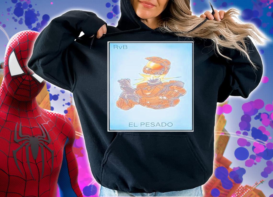 Red Vs. Blue Lopez Loteria Card T-Shirt hoodie