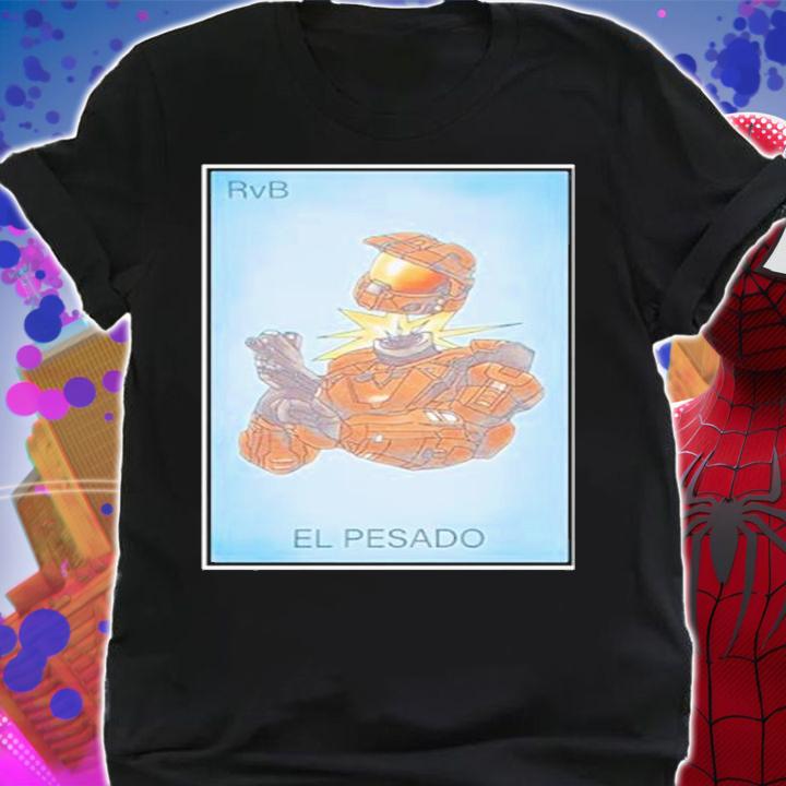 Red Vs. Blue Lopez Loteria Card T-Shirt shirt