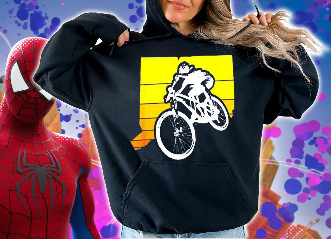 Connecticut Sunset Mountain Biking T-Shirt hoodie