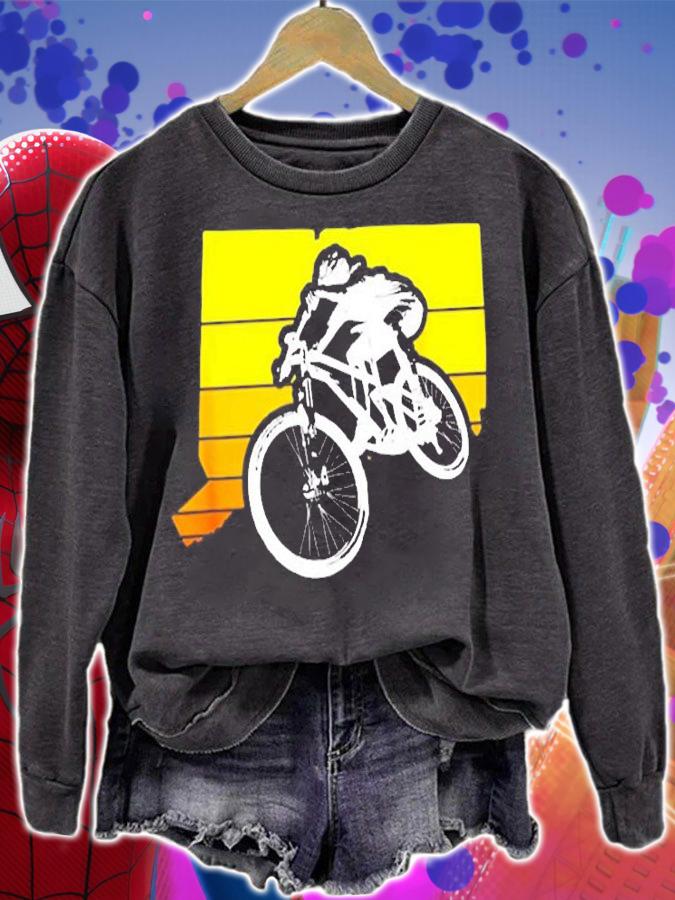 Connecticut Sunset Mountain Biking T-Shirt sweatshirt