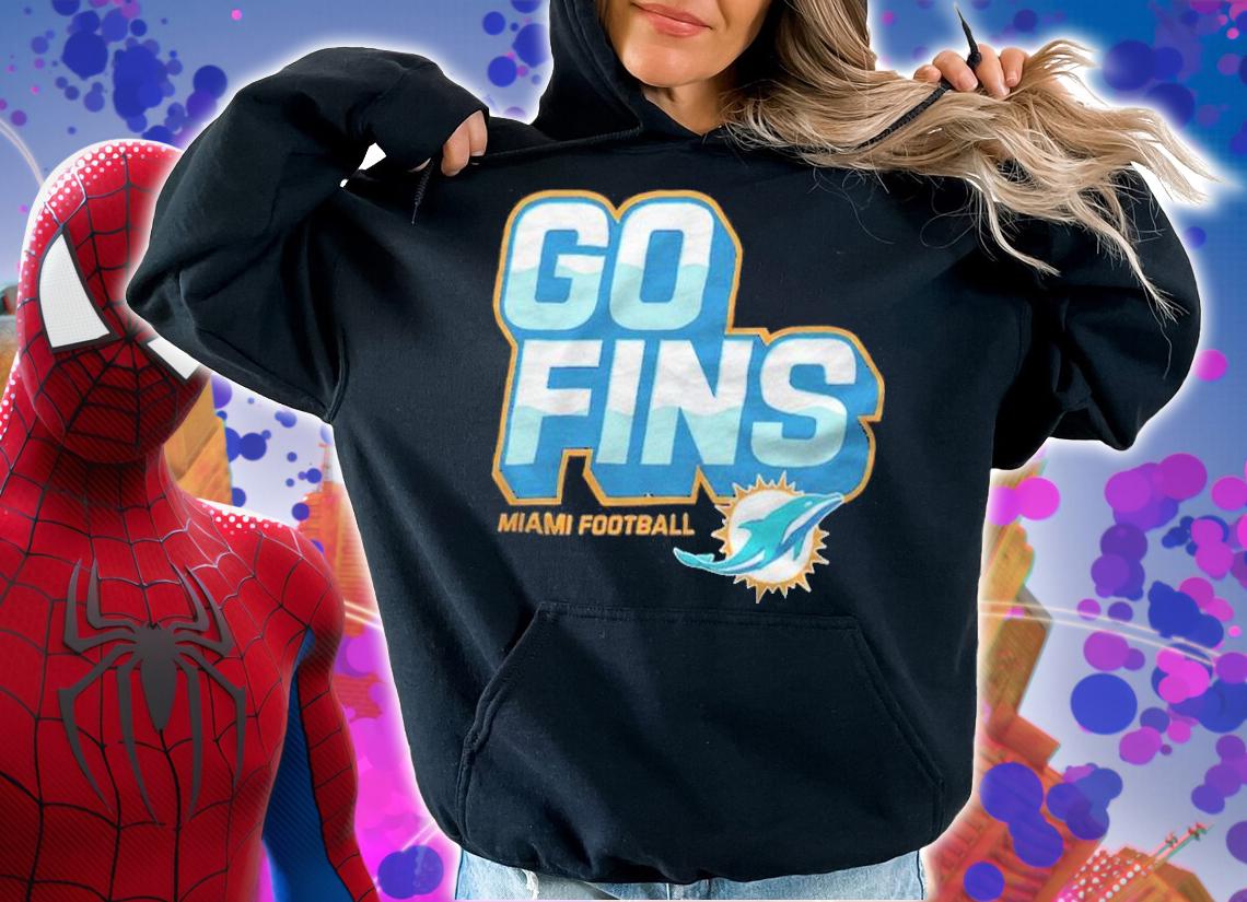 Go Fins Miami football logo T-shirt hoodie