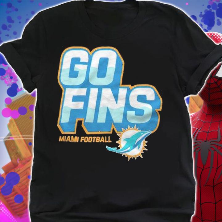 Go Fins Miami football logo T-shirt shirt