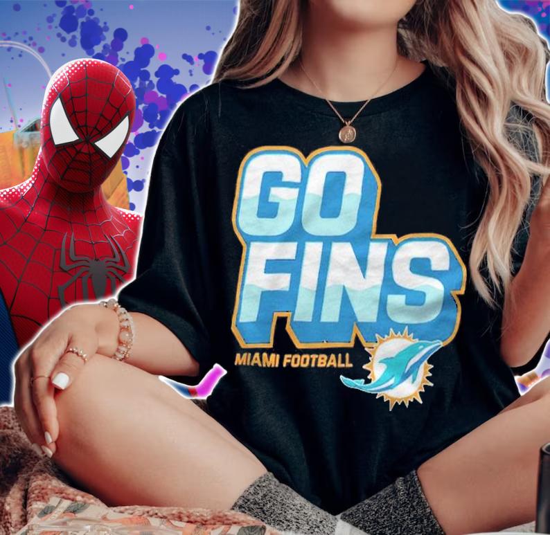 Go Fins Miami football logo T-shirt woman shirt