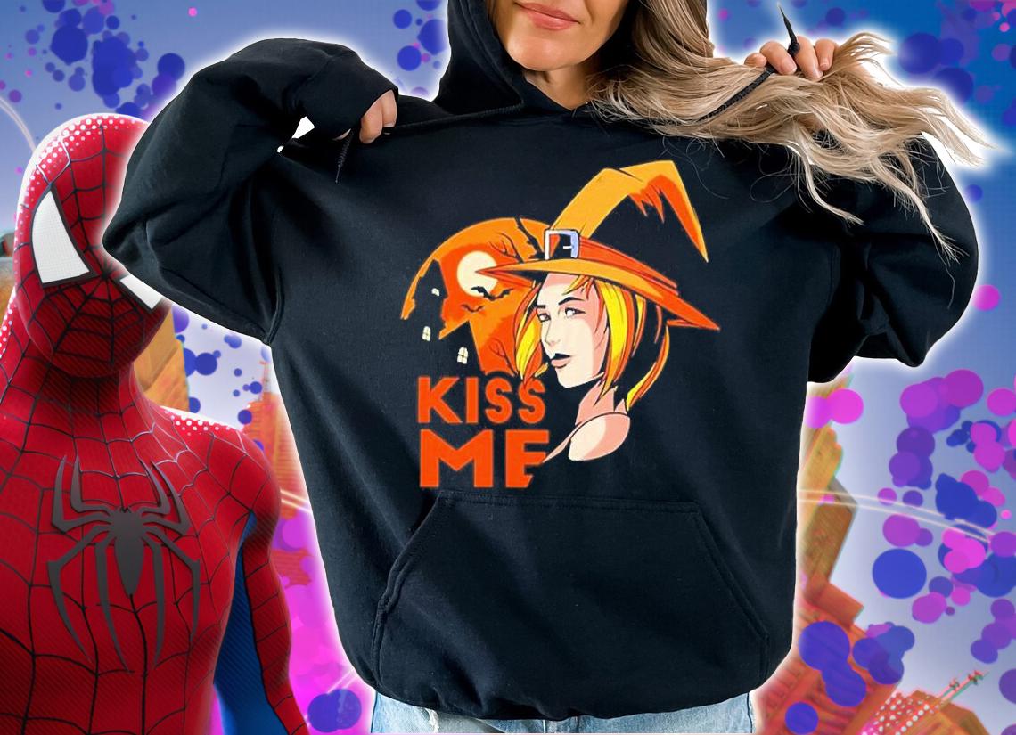 Kiss Me Witch Halloween Shirt hoodie