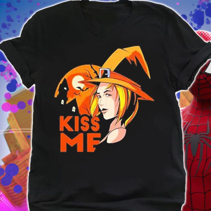 Kiss Me Witch Halloween Shirt shirt