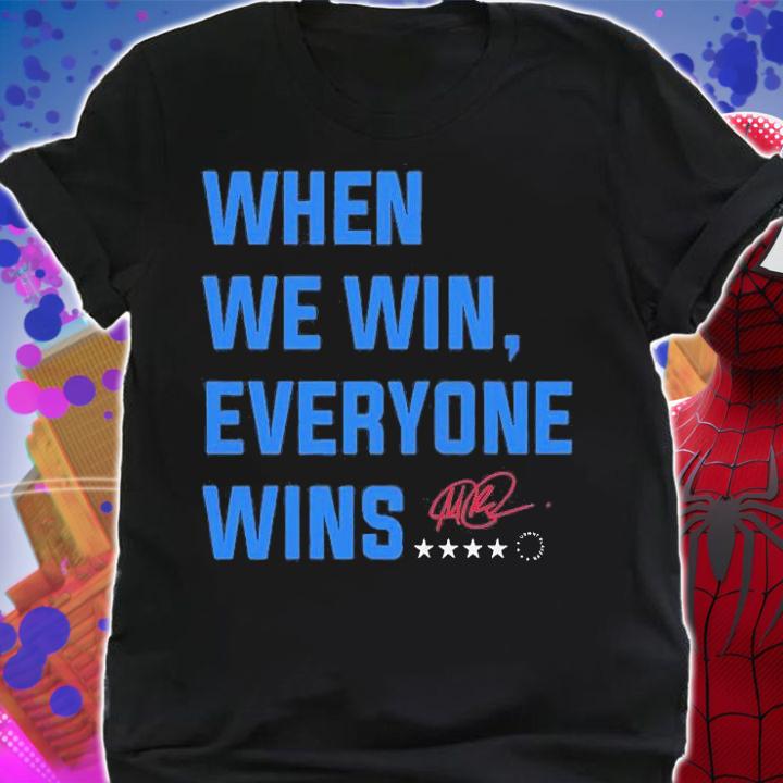 Megan Rapinoe When We Win Everyone Wins T-Shirt shirt