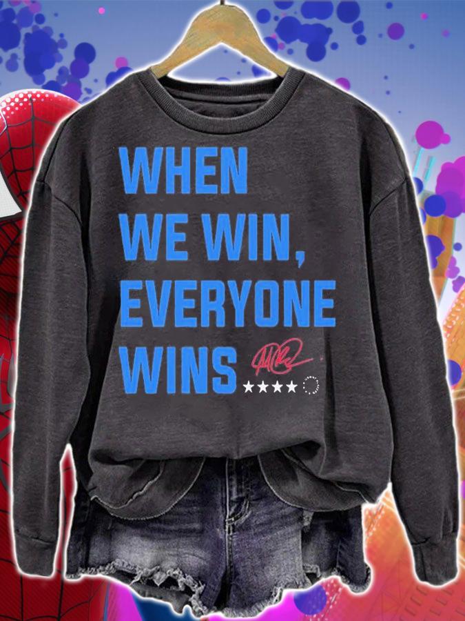 Megan Rapinoe When We Win Everyone Wins T-Shirt sweatshirt