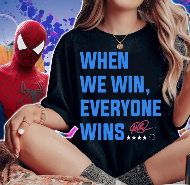 Megan Rapinoe When We Win Everyone Wins T-Shirt woman shirt