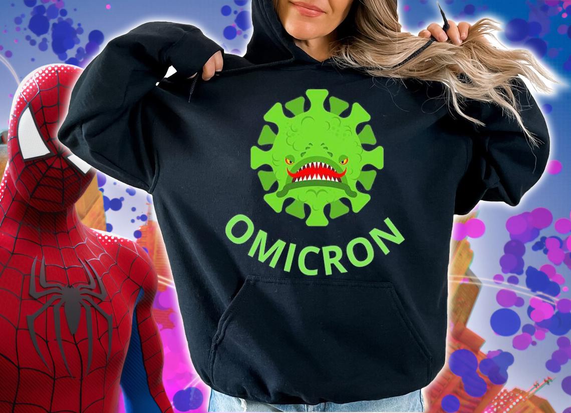 Omicron Variant of Covid Virus Christmas T-Shirt hoodie