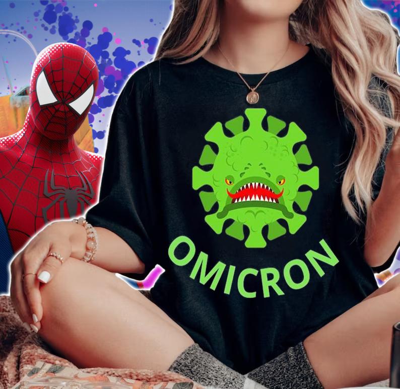 Omicron Variant of Covid Virus Christmas T-Shirt woman shirt