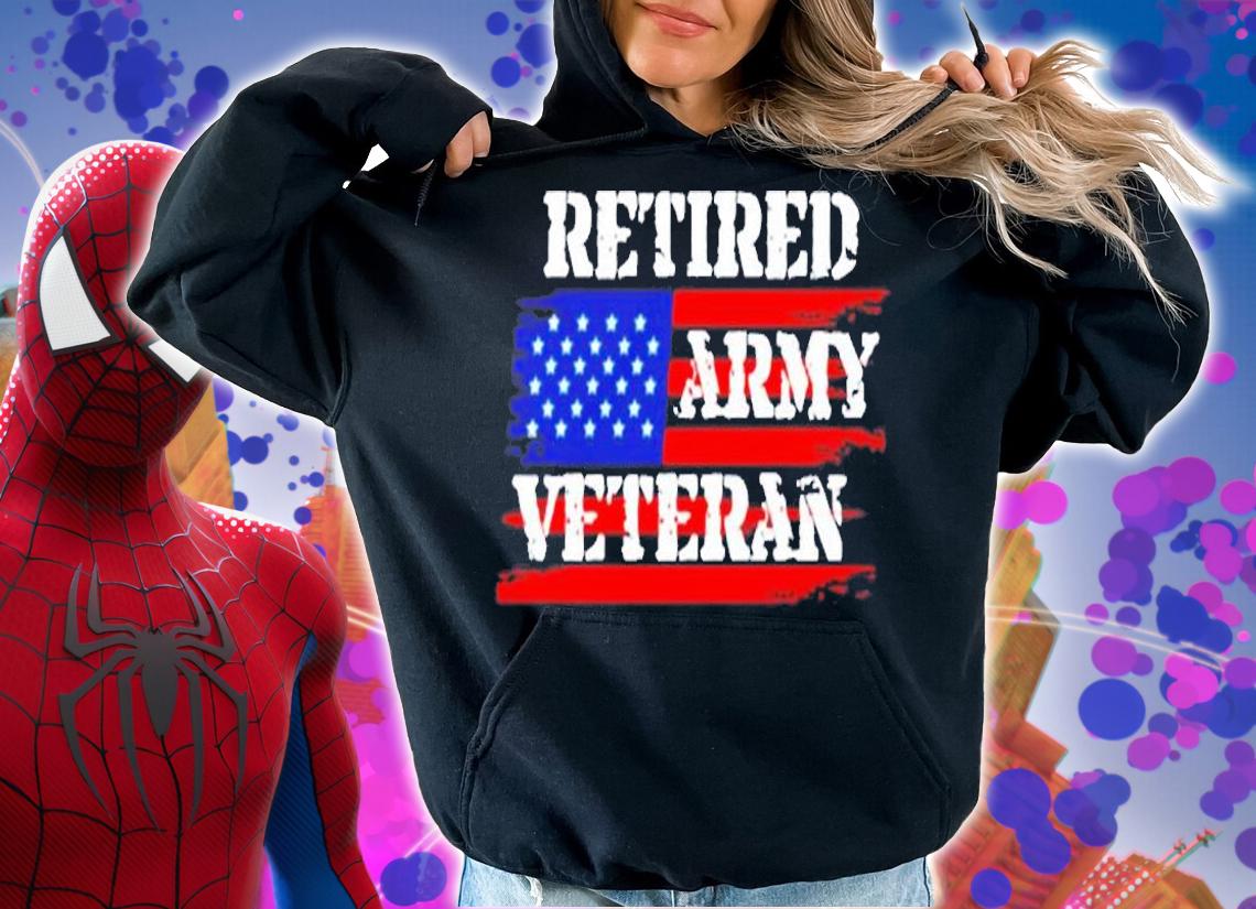 Retired U.S. Army Military Veteran Gift Pullover T-Shirt hoodie