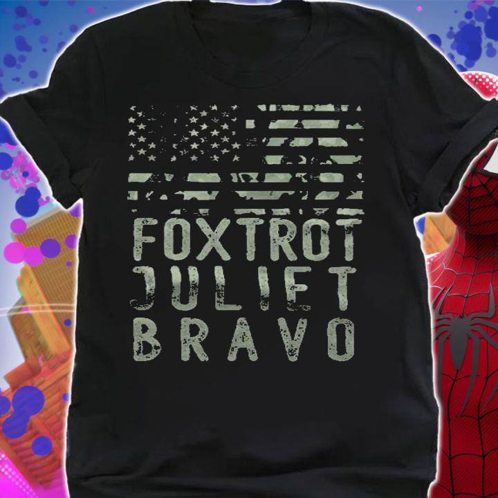 FJB Anti Biden Foxtrot Juliet Bravo American Flag Impeach Biden T-Shirt shirt