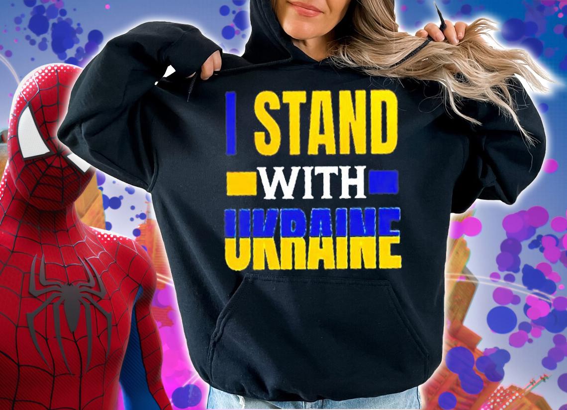 I Stand With Ukraine Design T-Shirt hoodie