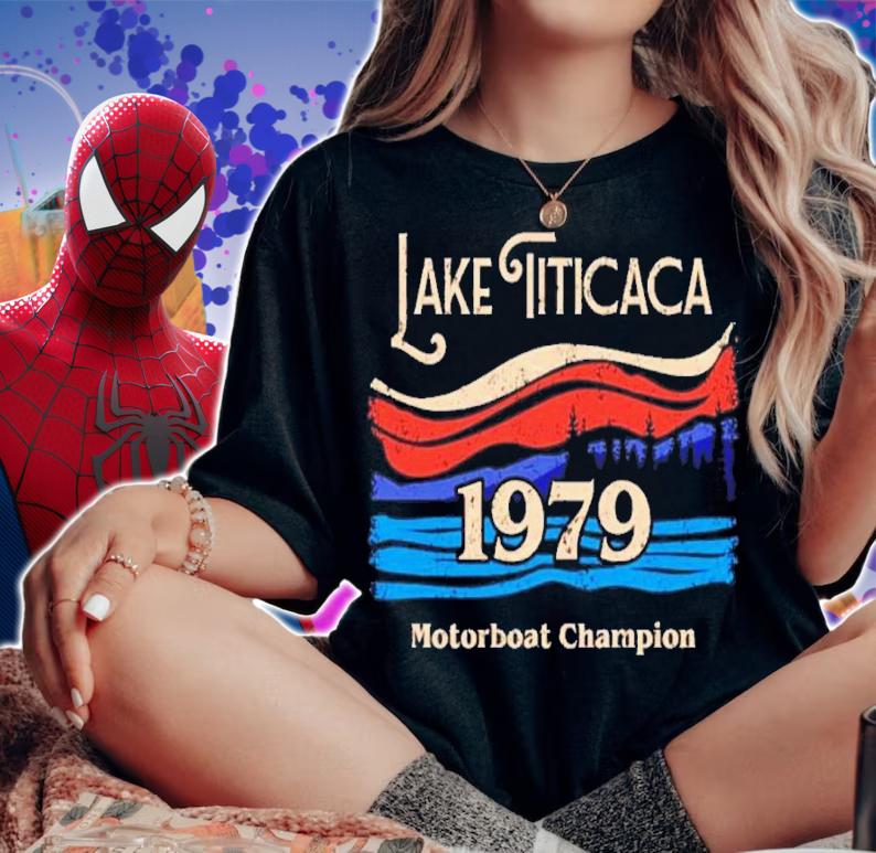 Lake Titicaca 1979 Motorboat Champion Shirt woman shirt