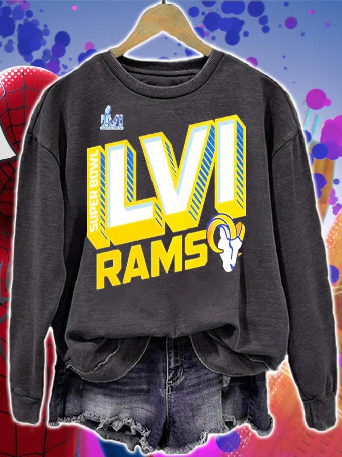Los Angeles Rams Super Bowl LVI 2022 Bound Tilted Roster Shirt sweatshirt