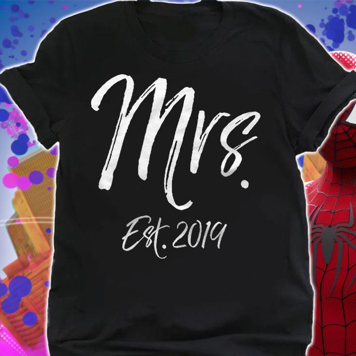 Matching Husband Wife Wedding Gift Womens Mrs Est 2019 Ver2 Shirt shirt