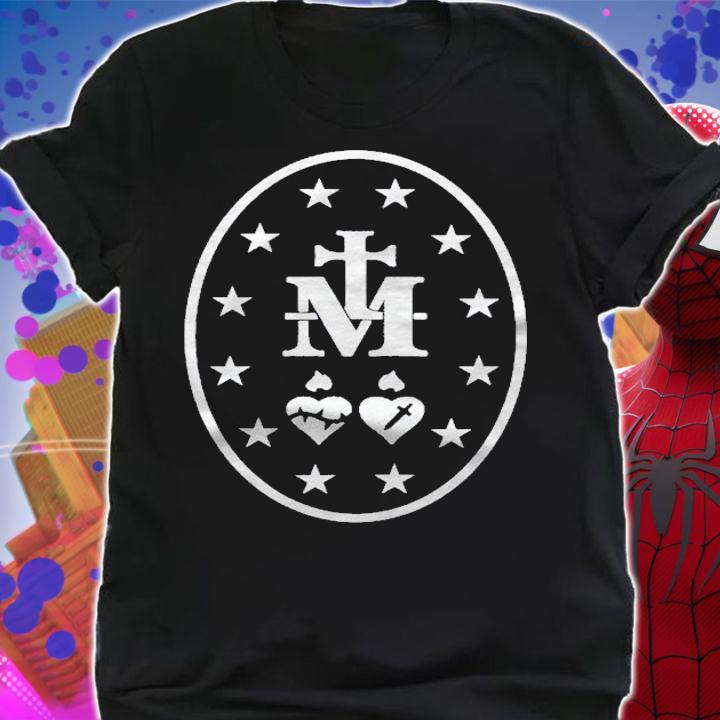 Miraculous Medal Catholic Mary Sacred Heart Shirt shirt