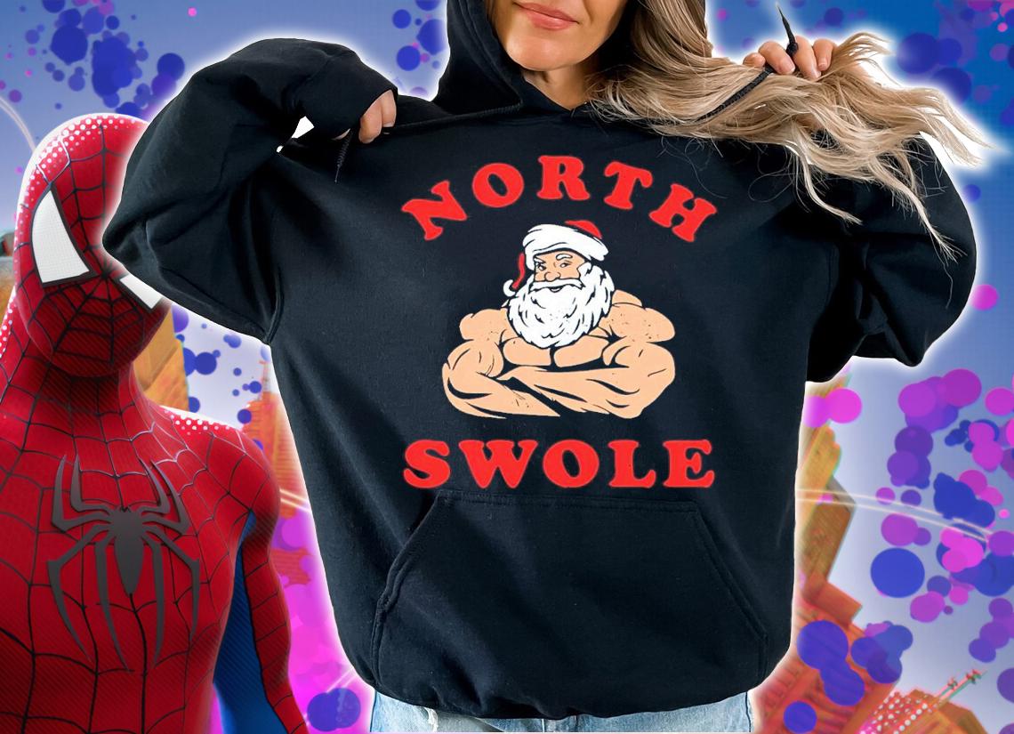 North Swole Santa Claus Christmas Shirt hoodie
