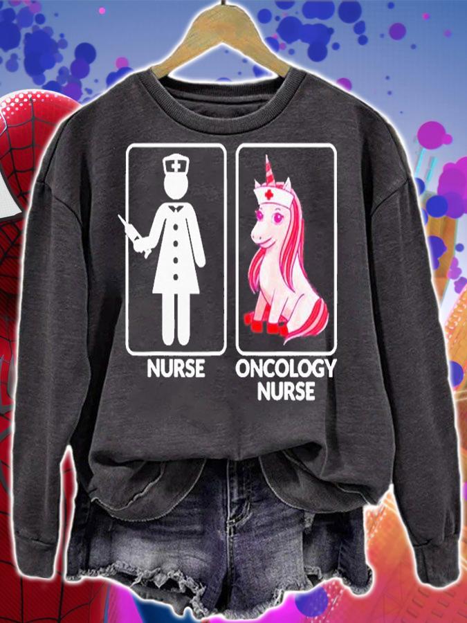 Oncology Nurse Vs Unicorn Nursing Nurse T-Shirt sweatshirt