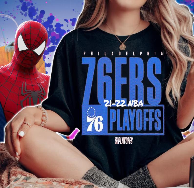 Philadelphia 76ers 2022 NBA Playoffs Dunk T-Shirt woman shirt