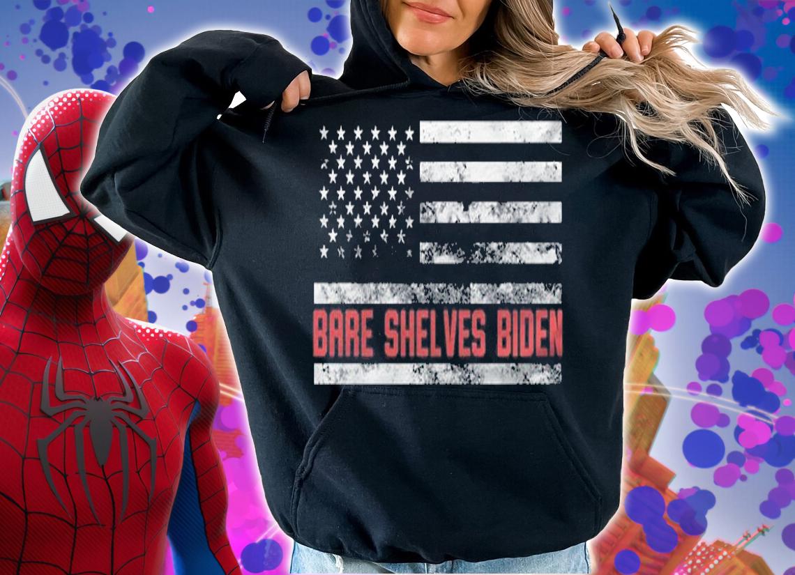 Premium bare Shelves Biden USA Flag Anti Joe Biden T-Shirt hoodie