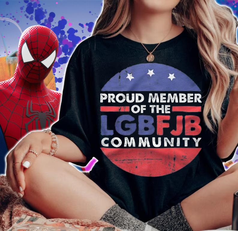 Proud member of the LGBFJB community American flag t-shirt woman shirt