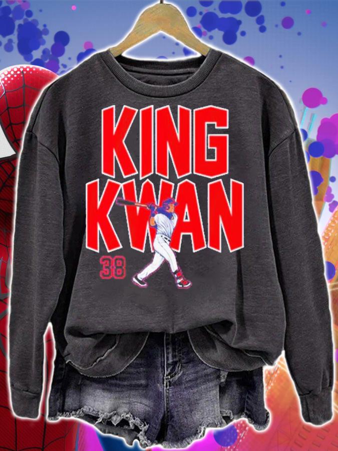 Steven Kwan King Kwan #38 Baseball Shirt sweatshirt