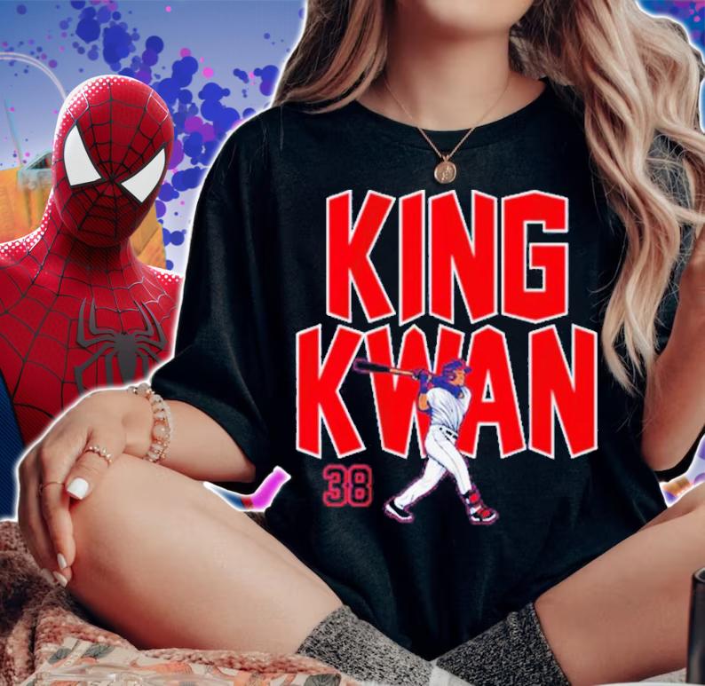 Steven Kwan King Kwan #38 Baseball Shirt woman shirt