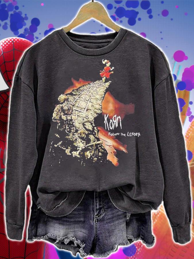 The Edge of the Abyss Korn follow the leader T-shirt sweatshirt