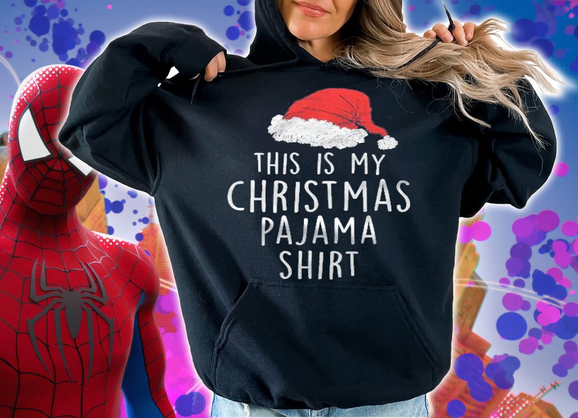 This Is My Christmas Pajama Shirt Xmas Lights Funny Holiday Shirt hoodie