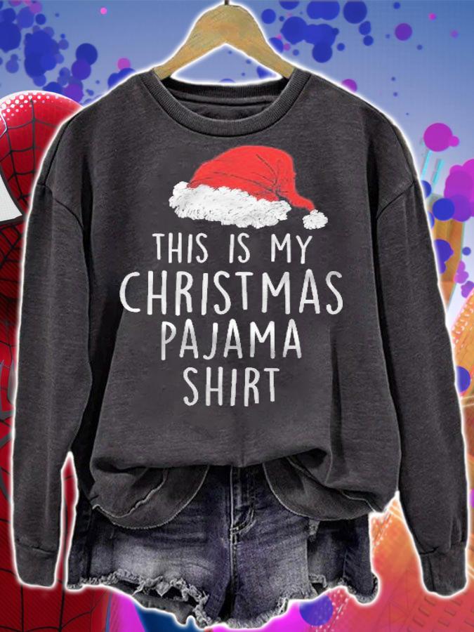 This Is My Christmas Pajama Shirt Xmas Lights Funny Holiday Shirt sweatshirt
