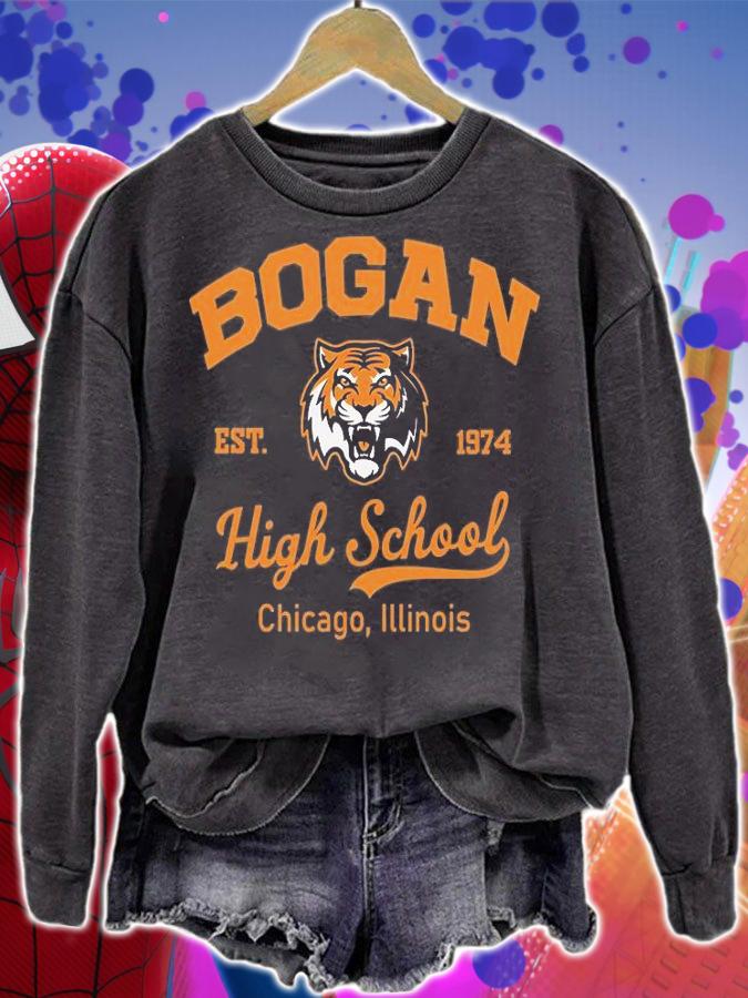 Tiger Bogan High School Chicago Illinois Est 1974 T-Shirt