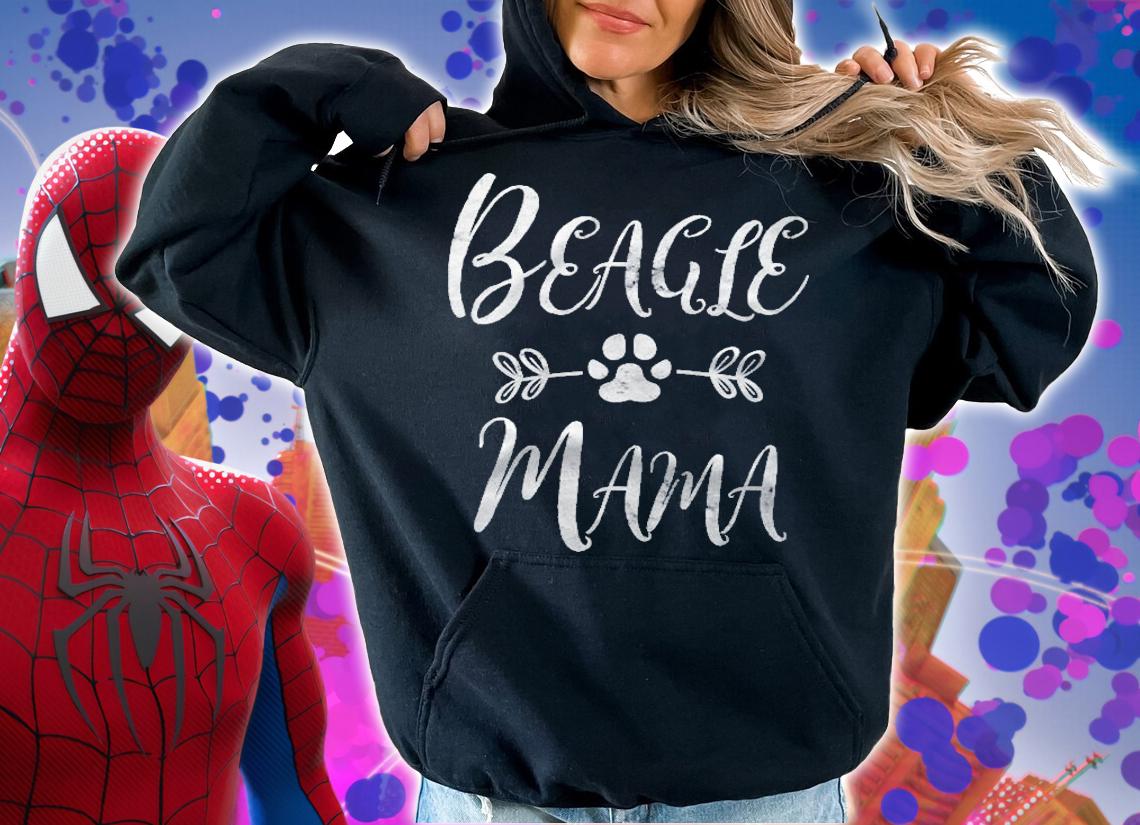 Womens Beagle Mama Shirt Beagle Mom Lover Owner Funny Dog Mom Gift T-shirt hoodie
