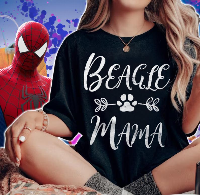 Womens Beagle Mama Shirt Beagle Mom Lover Owner Funny Dog Mom Gift T-shirt woman shirt