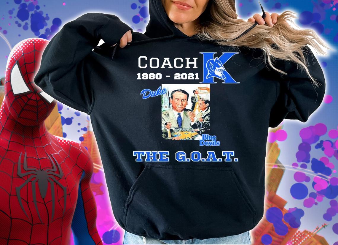 Duke Blue Devils Coach 1980-2021 The Goat shirt