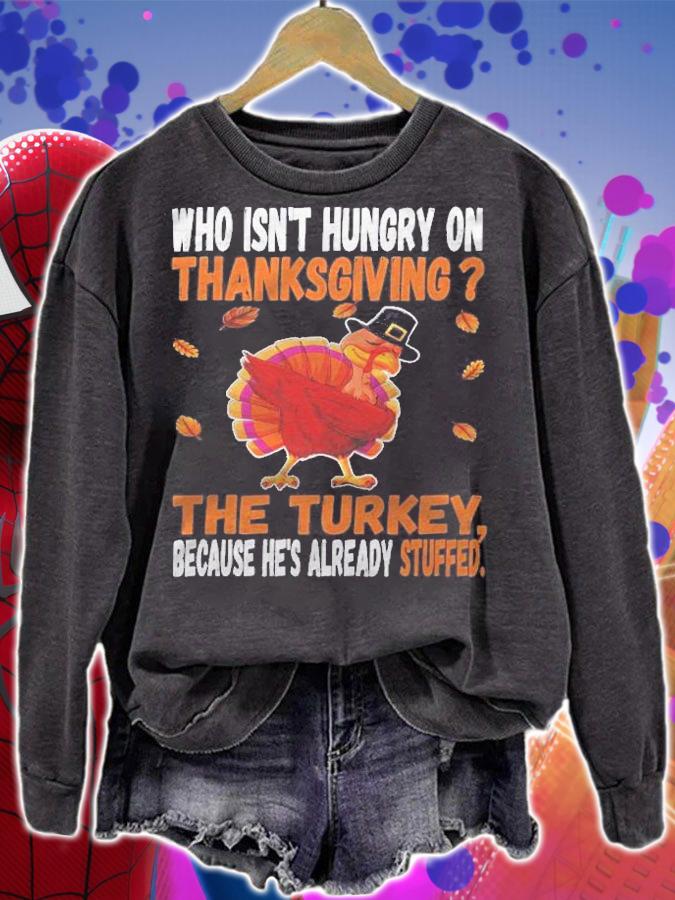Funny Thanksgiving Joke Dabbing Stuffed Turkey Pun Fall Shirt sweatshirt