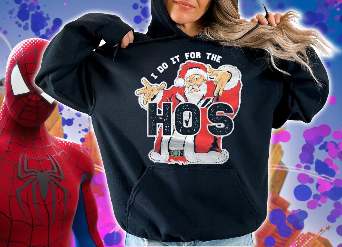 I Do It For The Hos Funny Retro Rap Santa Shirt hoodie