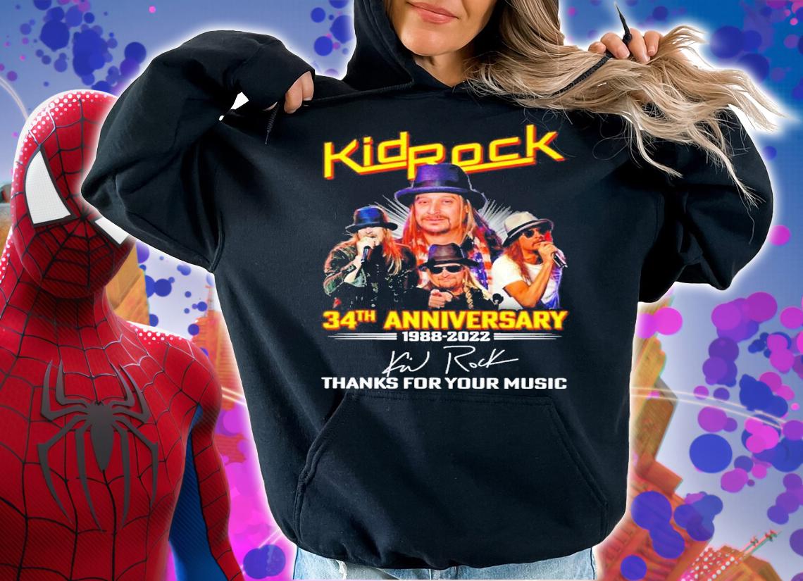 Kidpock 34th Anniversary 1988-2022 Signatures Thank You For The Memories Shirt hoodie
