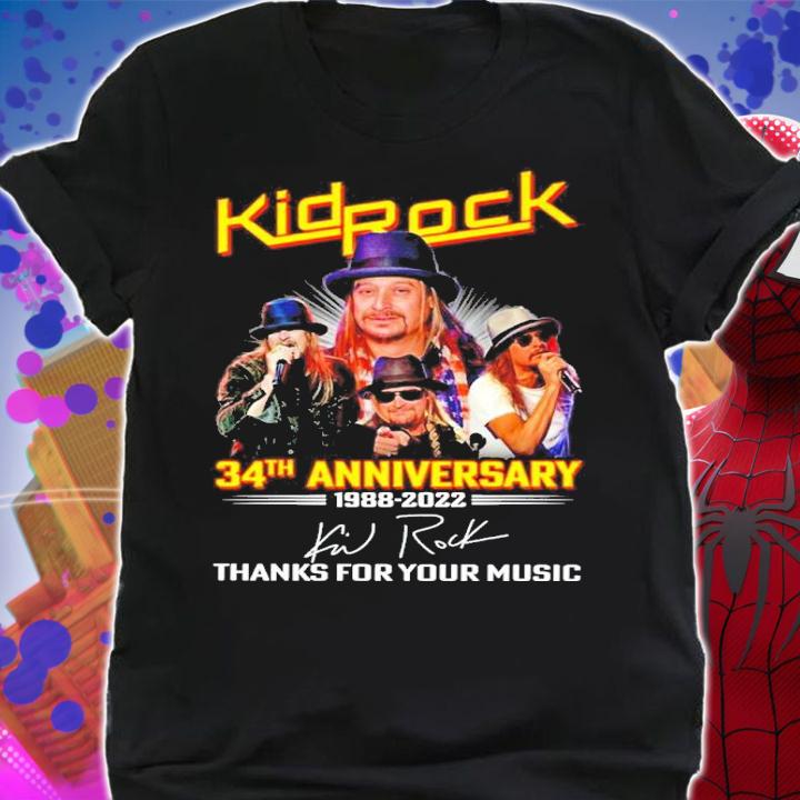 Kidpock 34th Anniversary 1988-2022 Signatures Thank You For The Memories Shirt shirt