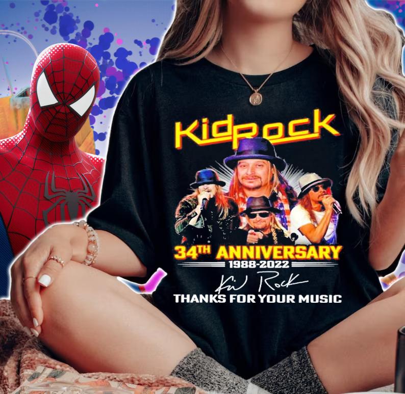 Kidpock 34th Anniversary 1988-2022 Signatures Thank You For The Memories Shirt woman shirt