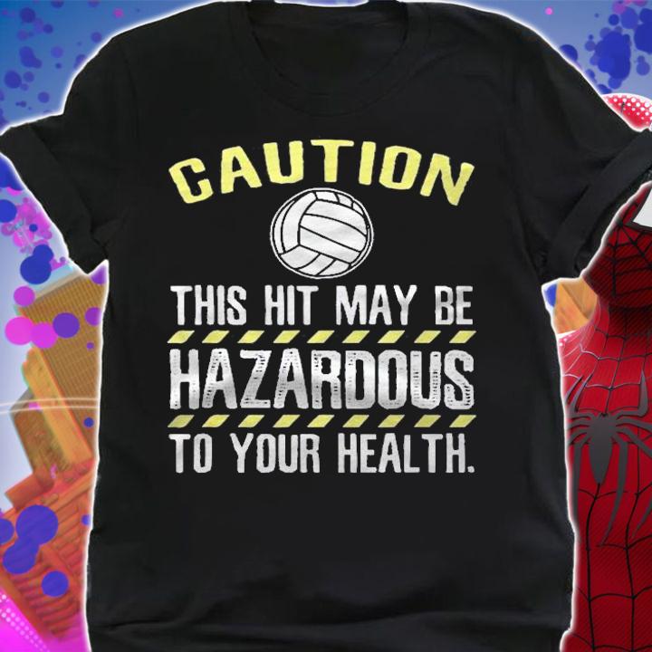 Caution Volleyball Hit Volleyball Shirt
