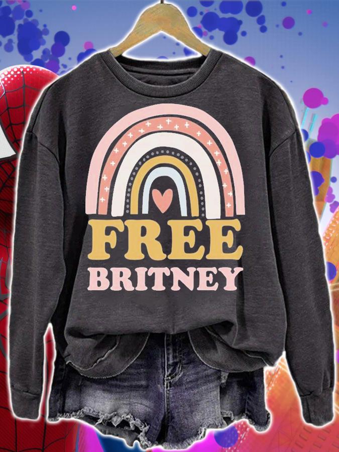 Free Britney #FreeBritney Rainbow T-Shirt sweatshirt