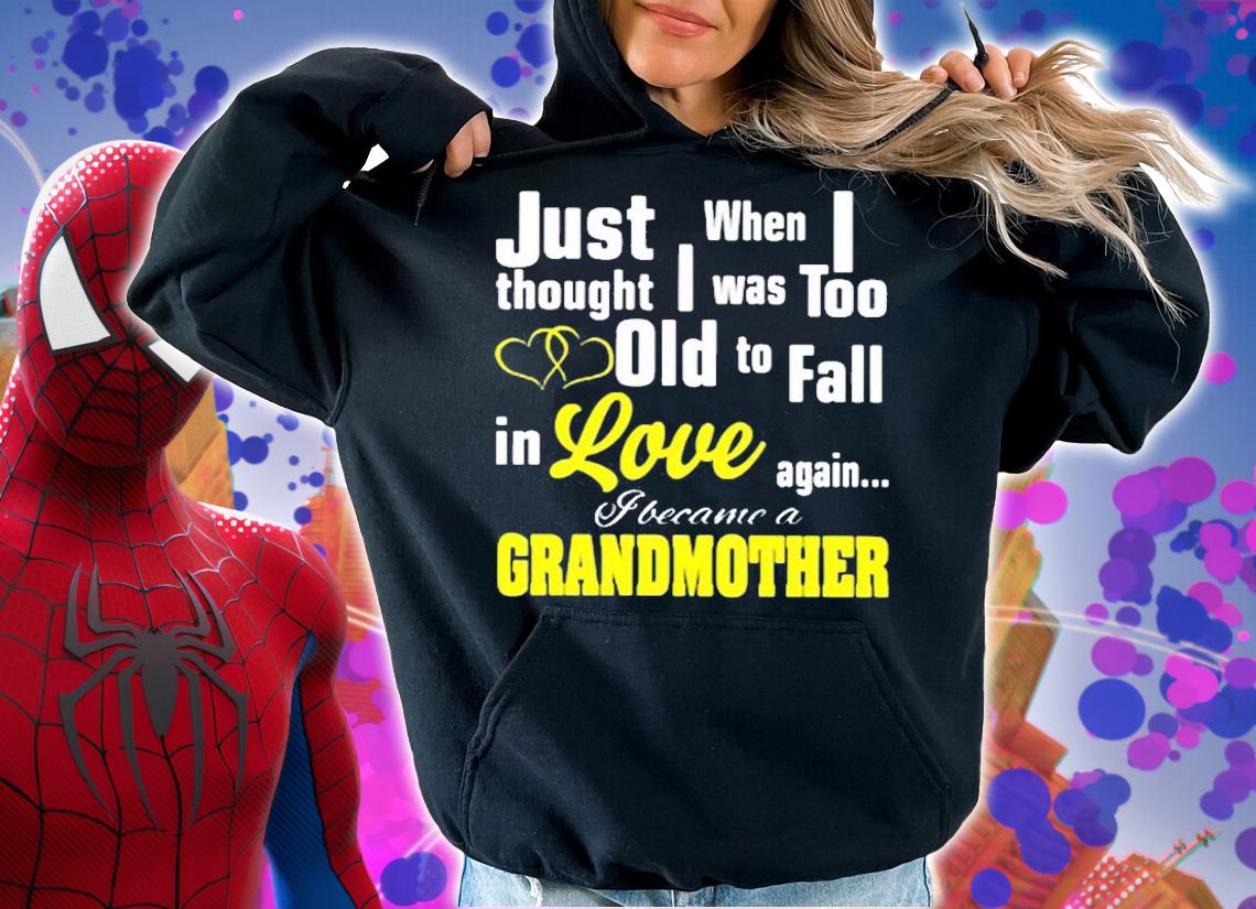 Grandma I Was Too Old To Fall In Love Again I Became A Grandmother T-Shirt hoodie