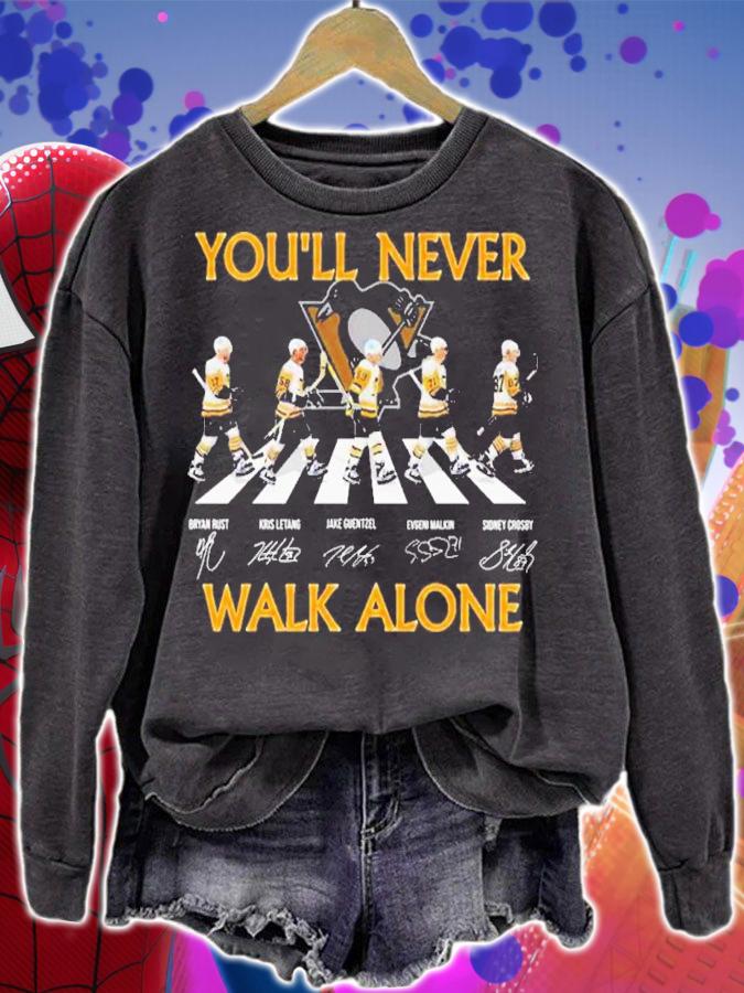 Pittsburgh Penguins You'll Never Walk Alone Abbey Road Signatures Shirt sweatshirt