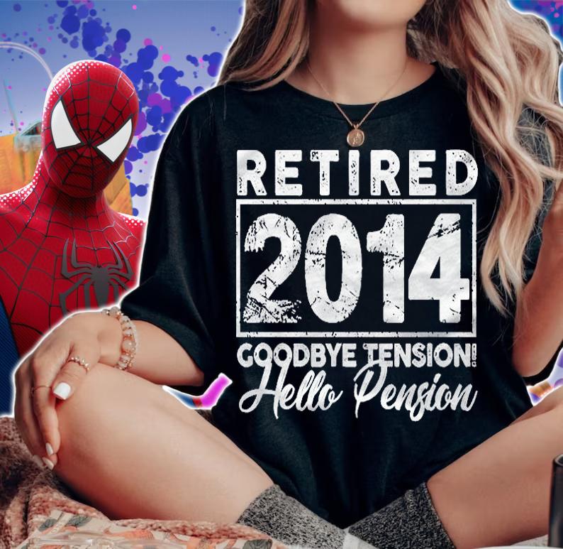 Retired 2014 Funny Retirement Gift Shirt woman shirt