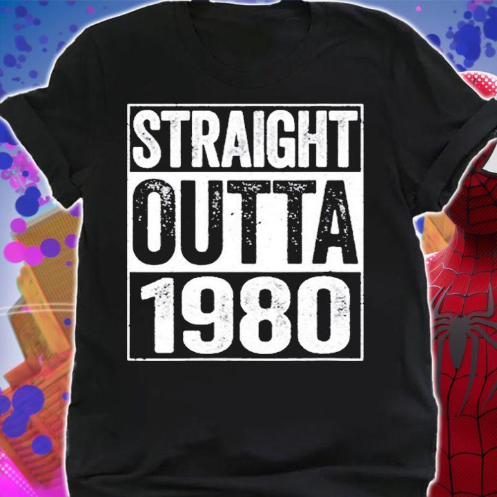 Straight Outta 1980 42Nd Birthday Gift T-Shirt