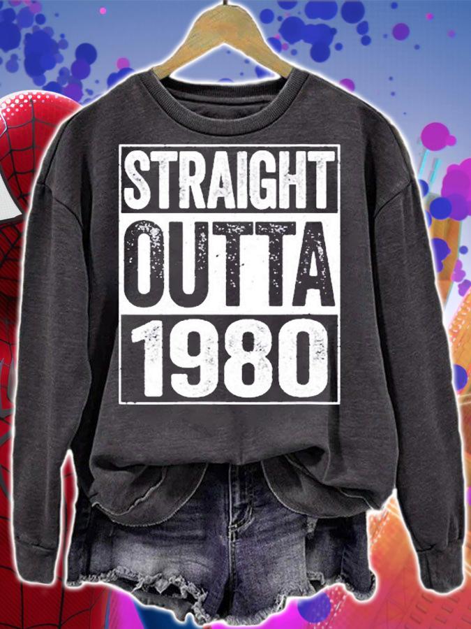 Straight Outta 1980 42Nd Birthday Gift T-Shirt