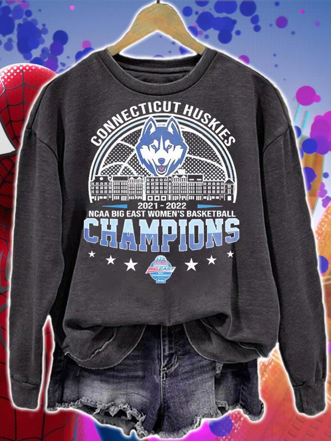 Connecticut Huskies 2022 NCAA Big East Women's Basketball Champions T-Shirt sweatshirt