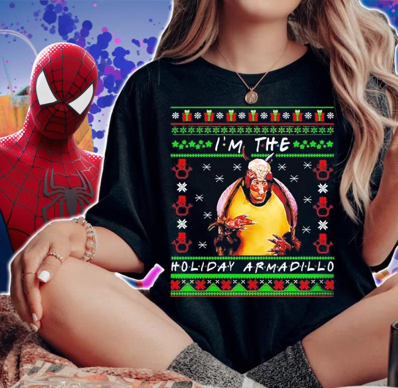 Friends I'm The Holiday Armadillo Ugly Christmas Shirt woman shirt