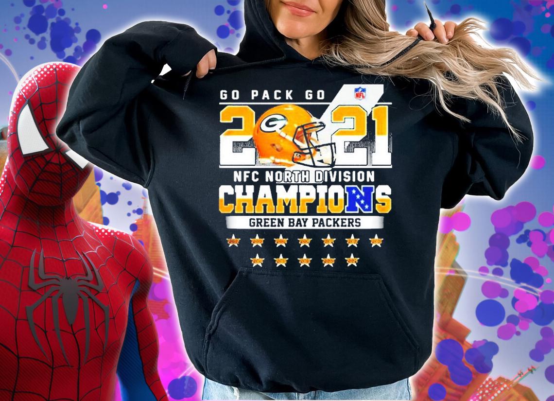Go Pack Go 2021 Nfc North Division Champions Green Bay Packers 2002 2021 Shirt hoodie